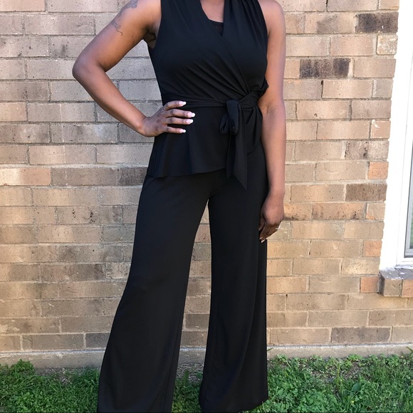 spense black jumpsuit